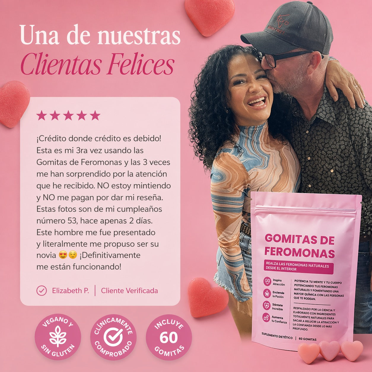 GlowUp | Gomitas de Feromonas (60 gomitas)