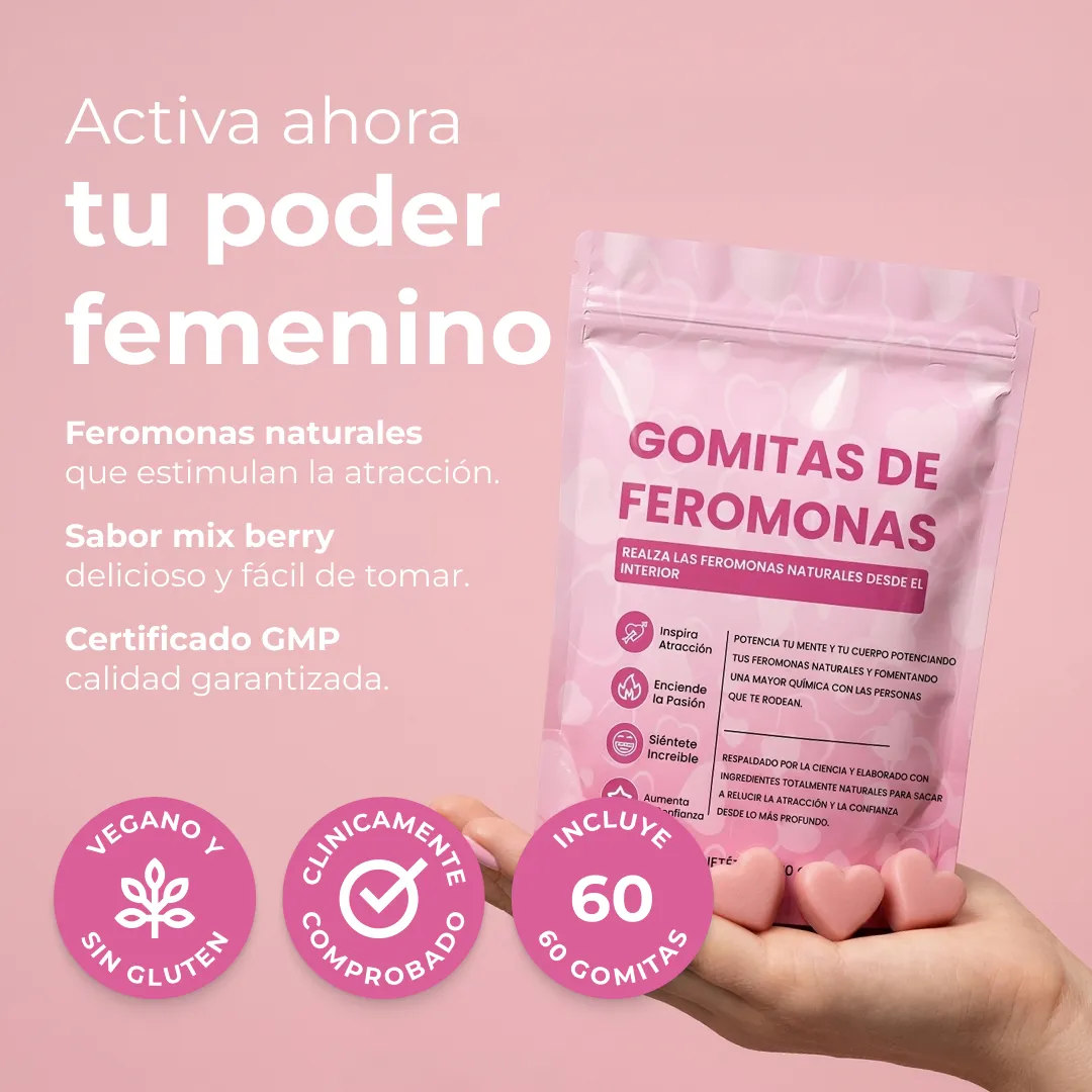 GlowUp | Gomitas de Feromonas (60 gomitas)